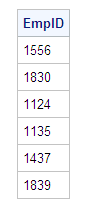 Employee ID Numbers for Copenhagen Flight