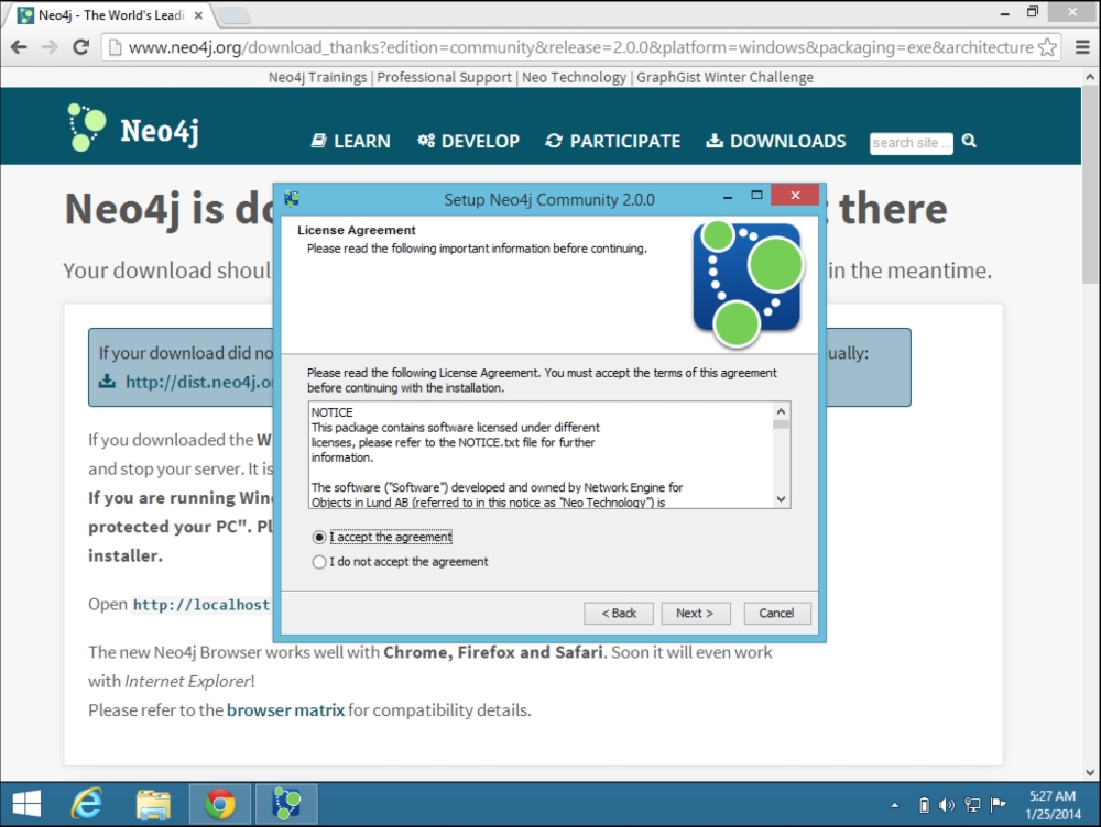 Installing Neo4j on Windows