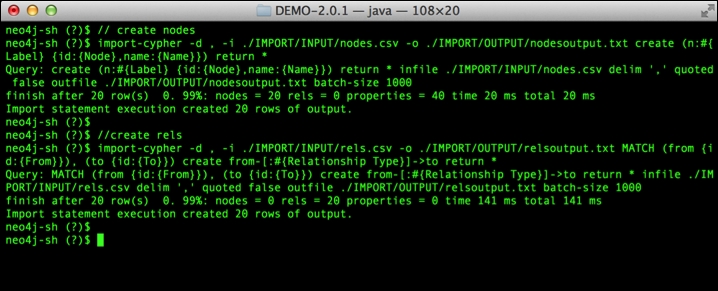 Importing using Neo4j-shell-tools