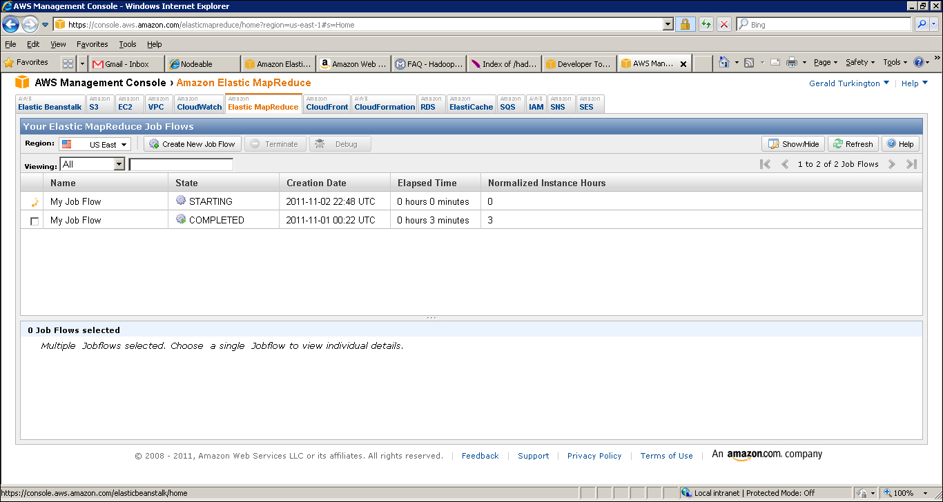 Time for action – WordCount on EMR using the management console