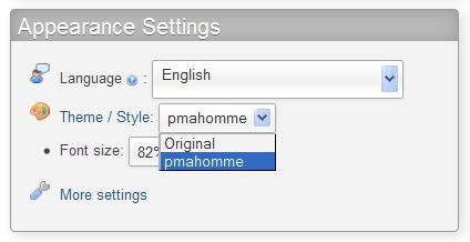 Selecting themes