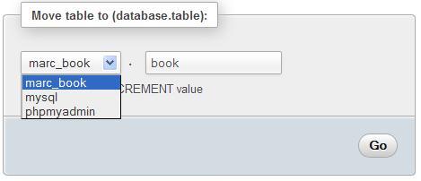 Renaming, moving, and copying tables