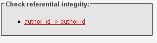 Referential integrity checks