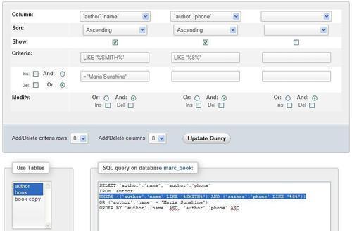 Adding conditions to the criteria box