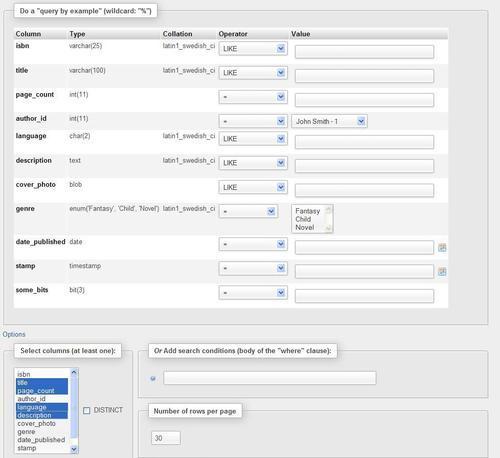 Creating a bookmark after a successful query