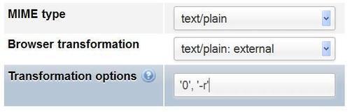 External application example: In-cell sort