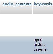 External application example: In-cell sort