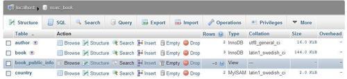 Creating a view from results