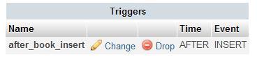 Manually creating a trigger