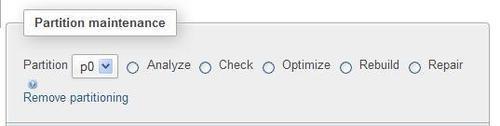 Maintaining partitions