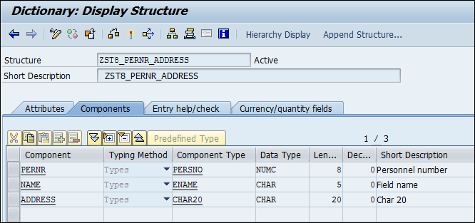 Creating nested tables