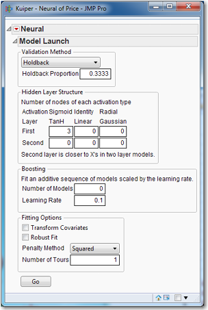 Figure 9.7: Neural Network Model Launch