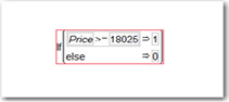 Figure 9.9: Creating a binary variable for median price