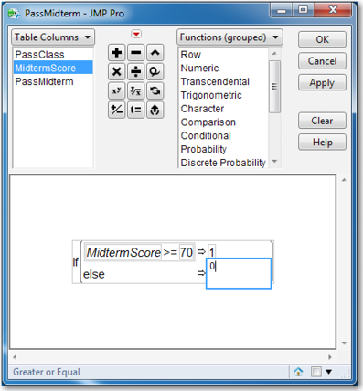 Figure 5.3  Formula Dialog Box