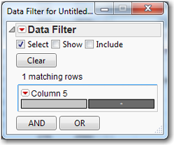 Figure 10.5  Data Filter