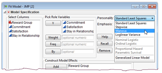 Figure 10.1: Fit Model Platform with Multiple Responses