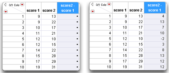 Figure 3.8: Compute the Difference between Two Columns