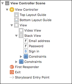 Creating the login interface