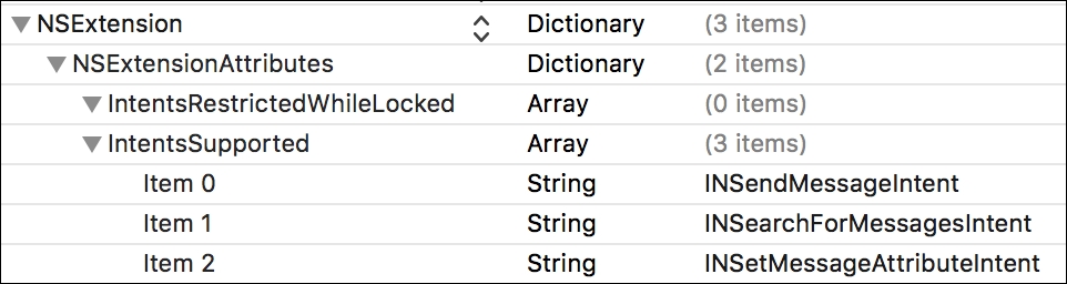 Adding intents to your extension