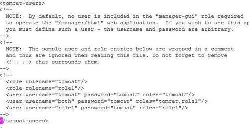 Enabling the Tomcat Manager