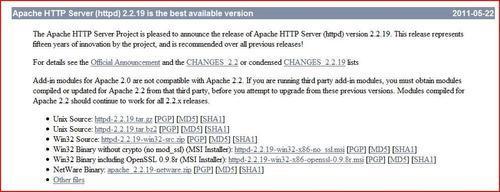Installation of Apache HTTP on Linux (non-DOS environment)
