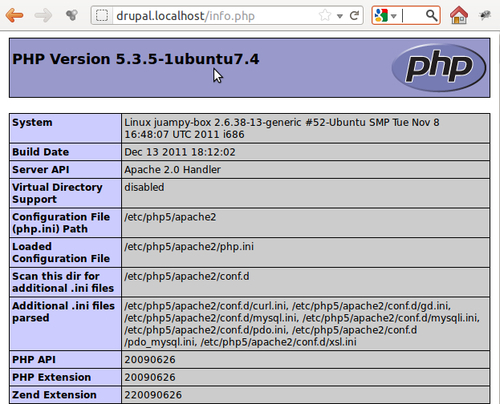 Configuring php.ini