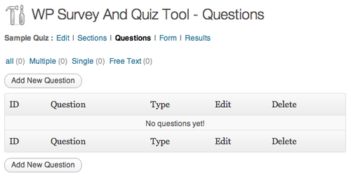 WP Survey and Quiz Tool