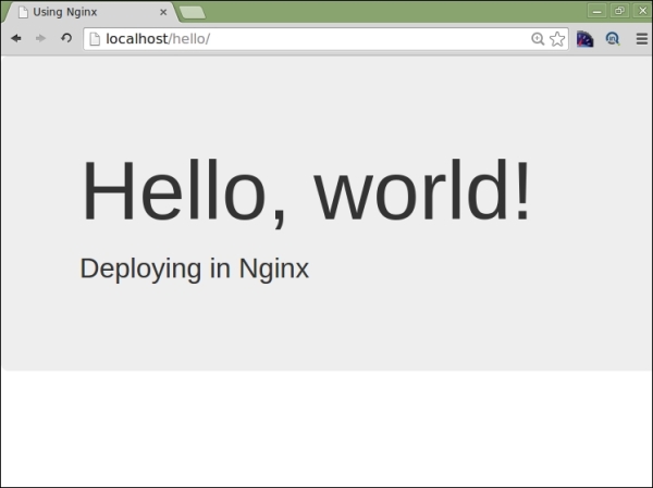 Deploying NGINX