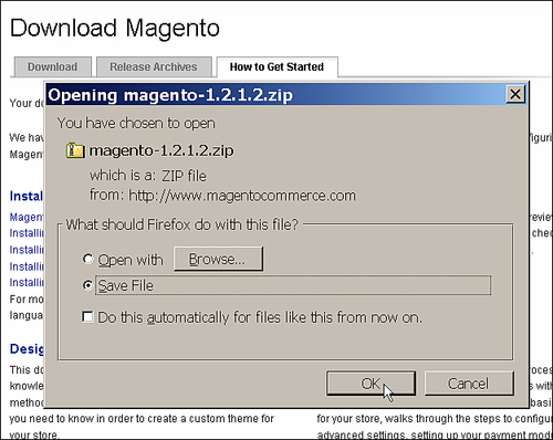 Time for action: Downloading Magento