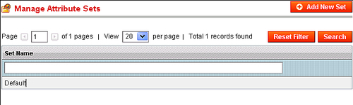 Time for action: Creating Attribute Sets