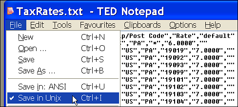 Checking the file in a text editor and converting it to a UNIX format