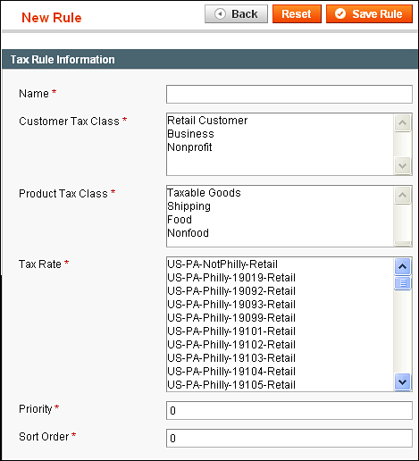 Time for action: Creating a Tax Rule