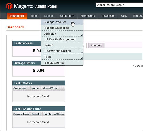 Time for action: Creating the Product and selecting an Attribute Set