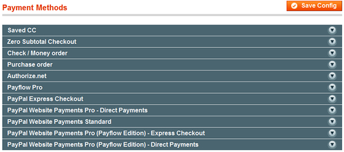 Payment methods in detail