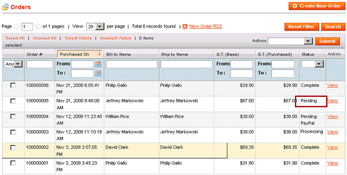 Step 3: Locate the orders that need to be shipped