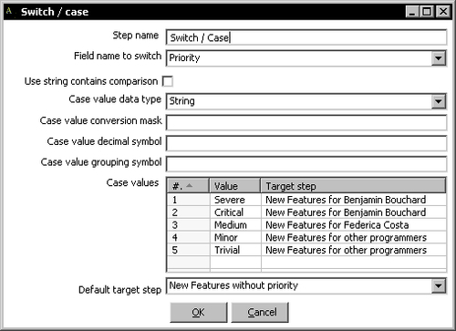 Time for action—assigning tasks by filtering priorities with the Switch/ Case step