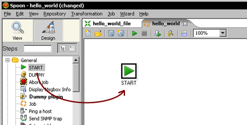 Time for action—creating a simple hello world job