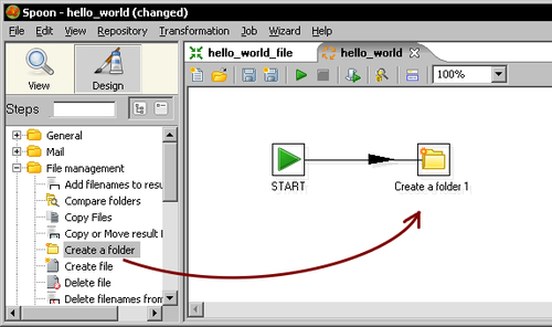 Time for action—creating a simple hello world job