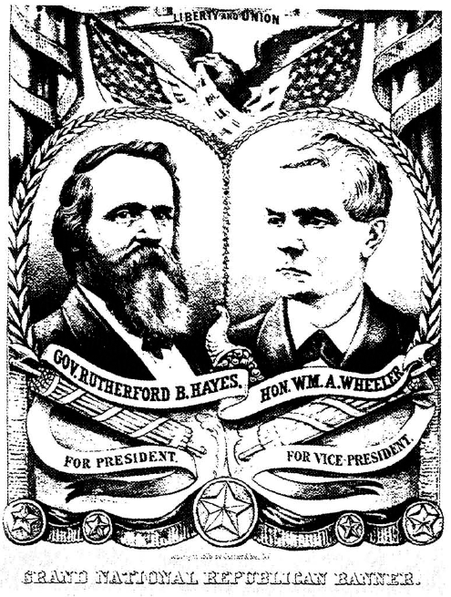 Hayes-Wheeler campaign poster