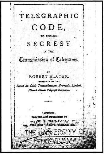 Slater codebook, front page