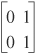 Hasse diagram for 2 × 2 Boolean matrices