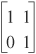 Hasse diagram for 2 × 2 Boolean matrices