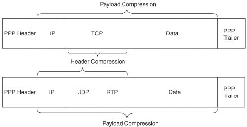 Scope of Compression for Payload and Header Compression Types