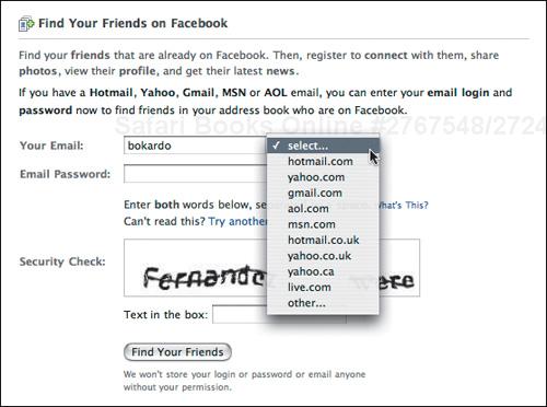 Facebook’s “Find Your Friends” function. A clever way to let people know if their friends are already on the service.