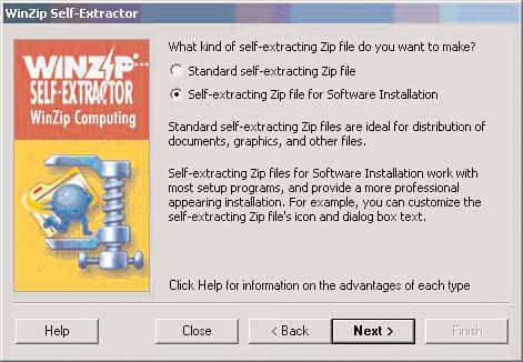 WinZip self-extractor