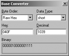Converting the concatenated hex value to a port number
