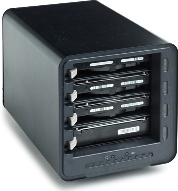 Drobo is a new kind of RAID that brings drive spanning to your desktop in appliance form.