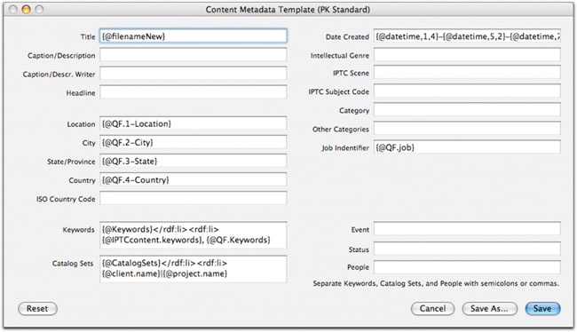 The Content template set to make lots of use of the quick fields and some other metadata automation.