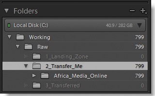 Once the images are ready to archive, you can transfer them to the Transfer_Me folder.