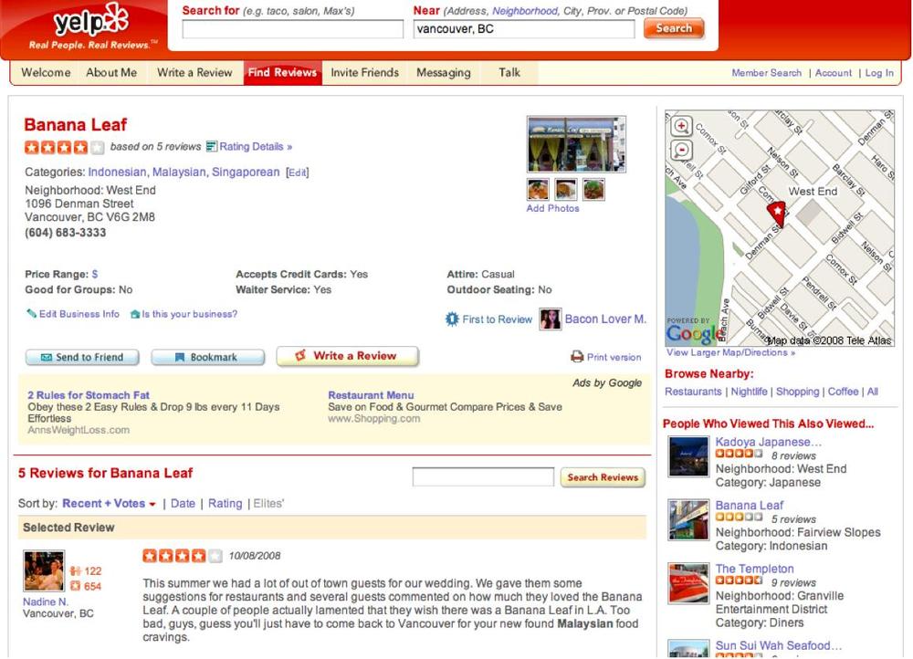 Yelp reviews are from real users, which makes them far more credible than those from marketers